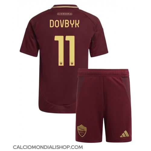 Maglie da calcio AS Roma Artem Dovbyk #11 Prima Maglia Bambino 2024-25 Manica Corta (+ Pantaloni corti)